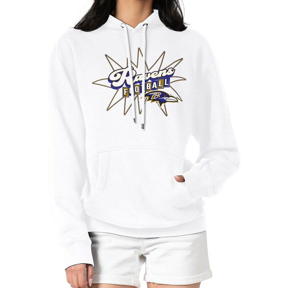 Starter Women's Drive-In Sign Pullover Hoodie - Baltimore Ravens
