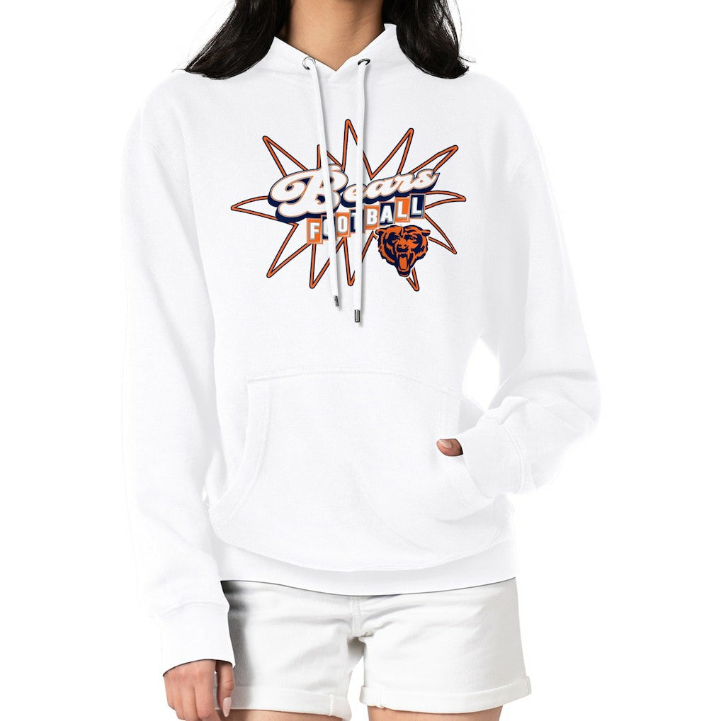 Starter Women's Drive-In Sign Pullover Hoodie - Chicago Bears