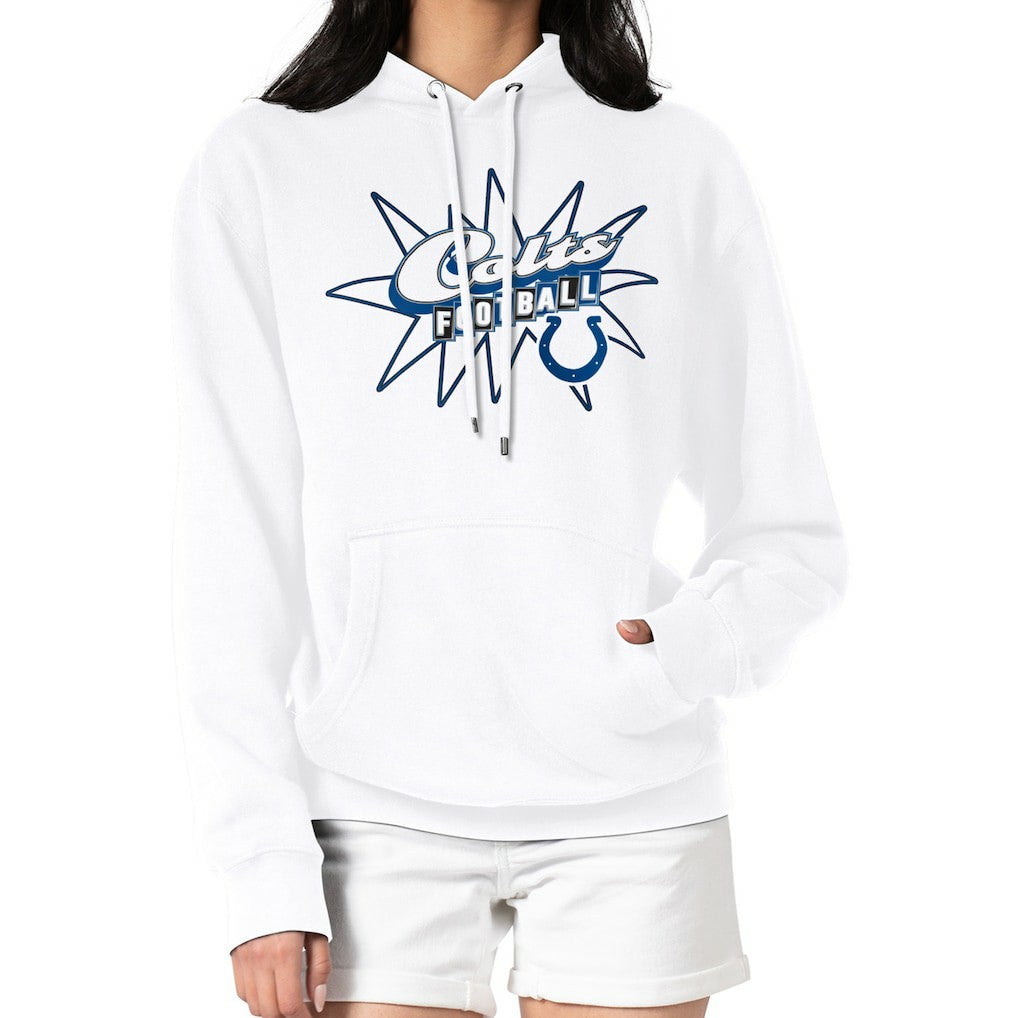 Starter Women's Drive-In Sign Pullover Hoodie - Indianapolis Colts