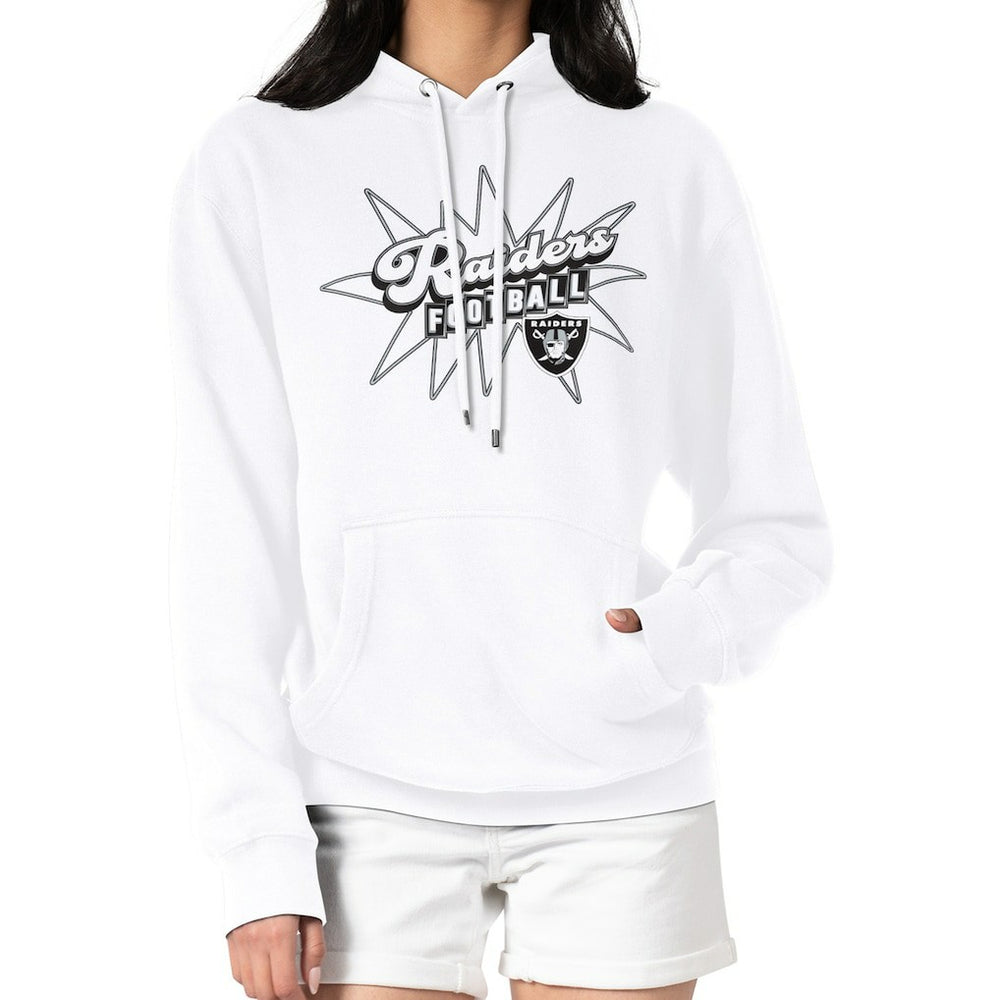 Starter Women's Drive-In Sign Pullover Hoodie - Las Vegas Raiders