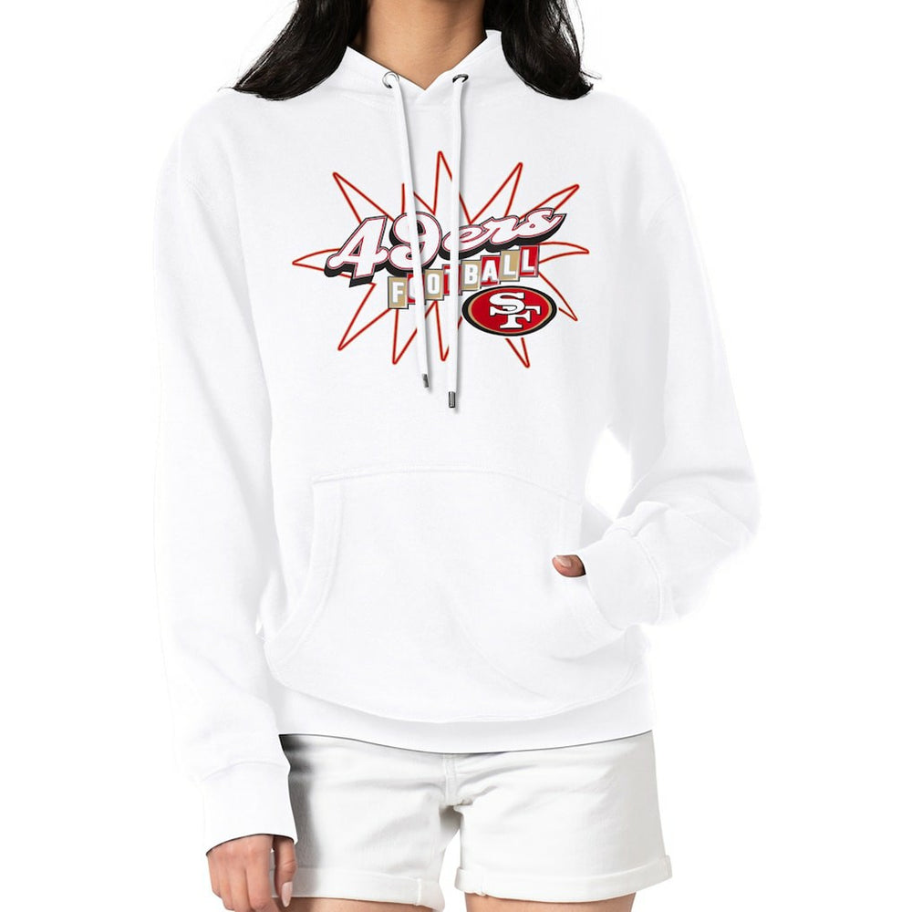 Starter Women's Drive-In Sign Pullover Hoodie - San Francisco 49ers