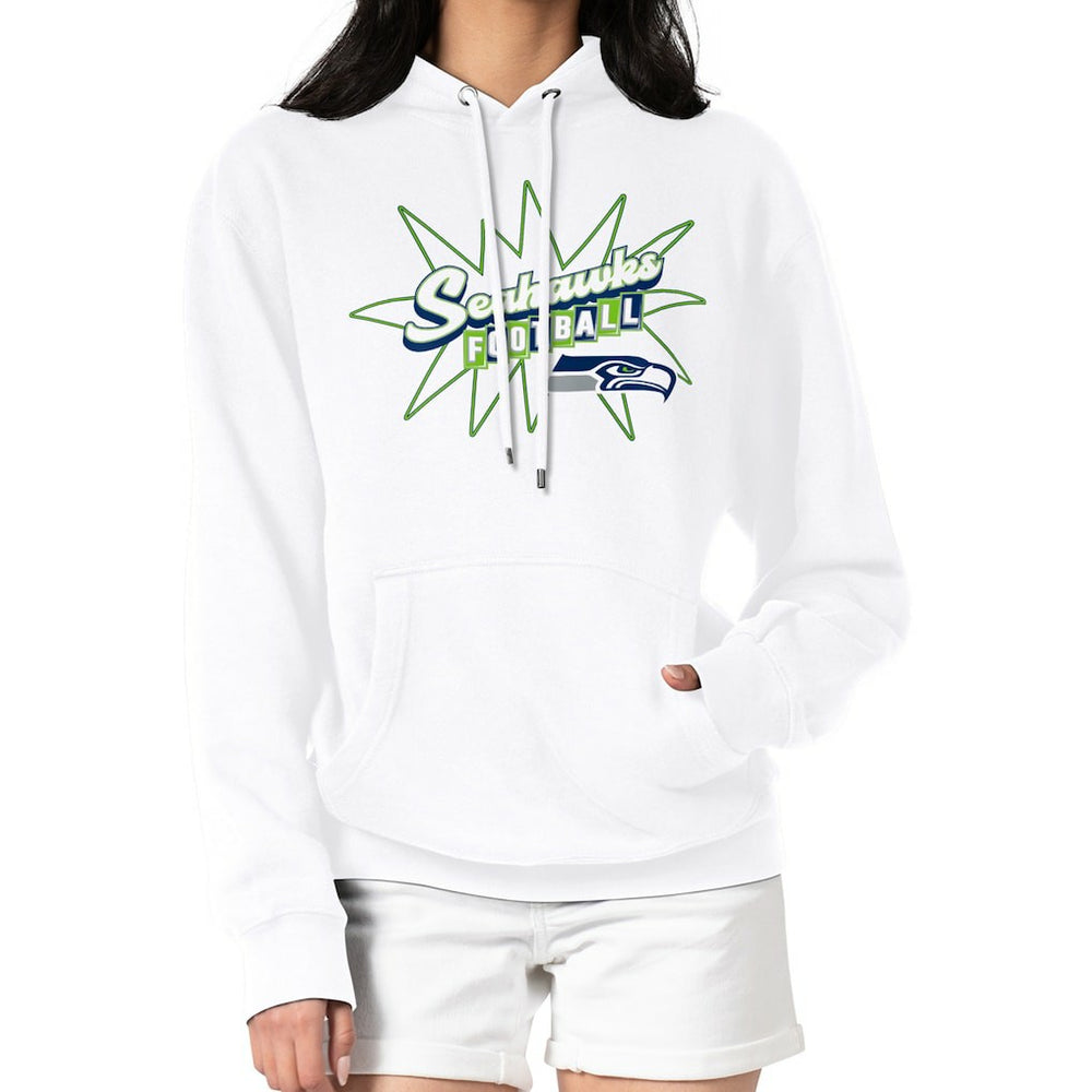 Starter Women's Drive-In Sign Pullover Hoodie - Seattle Seahawks