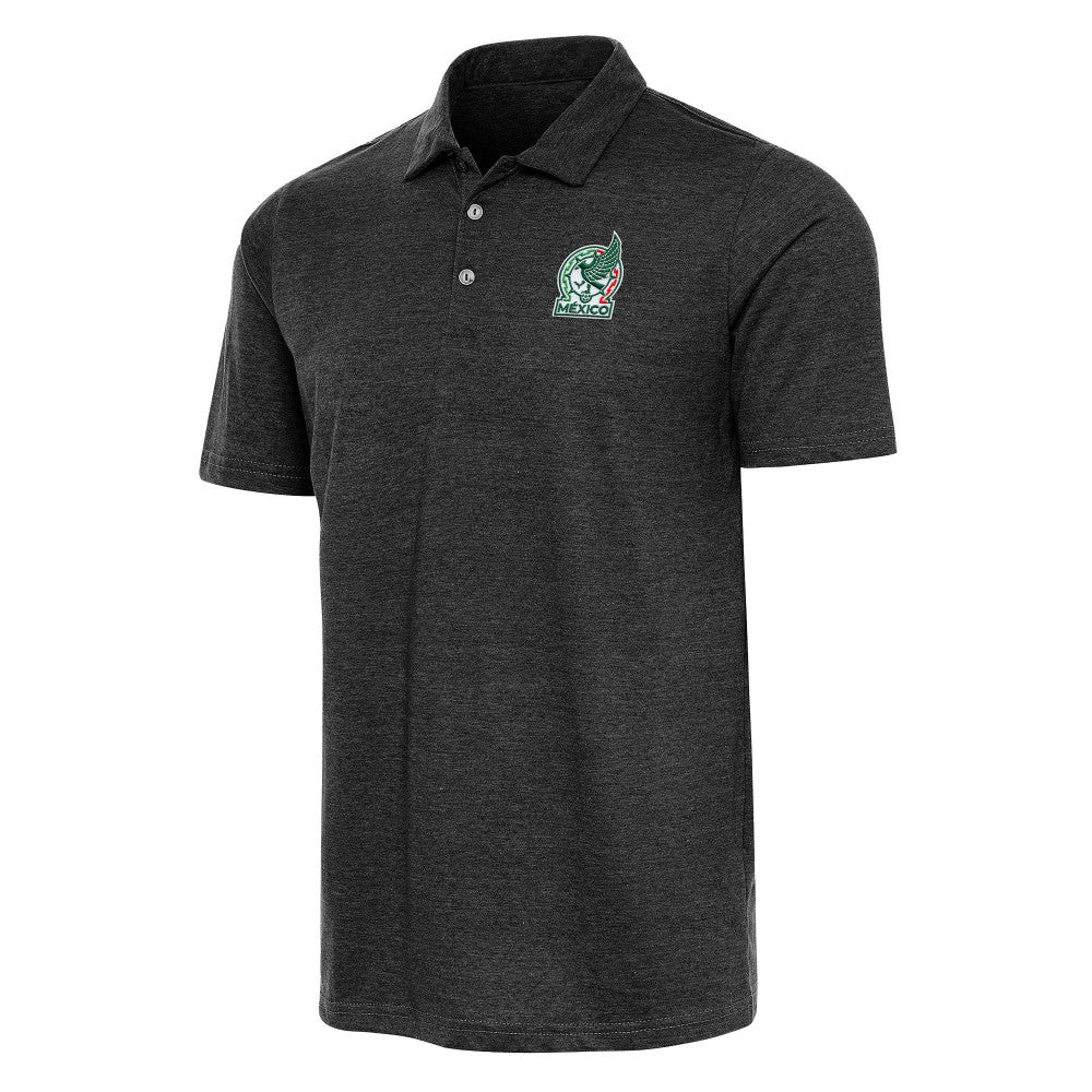 Mexico National Team Antigua Peak Polo -  Heather Black