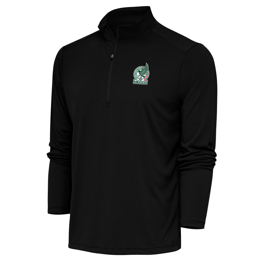 Mexico National Team Antigua Statement Quarter-Zip Pullover -  Black