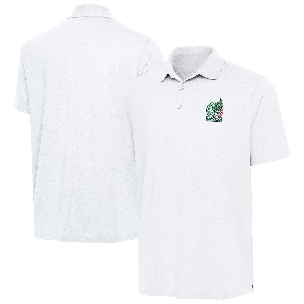 Mexico National Team Antigua Triple Shot Polo -  White