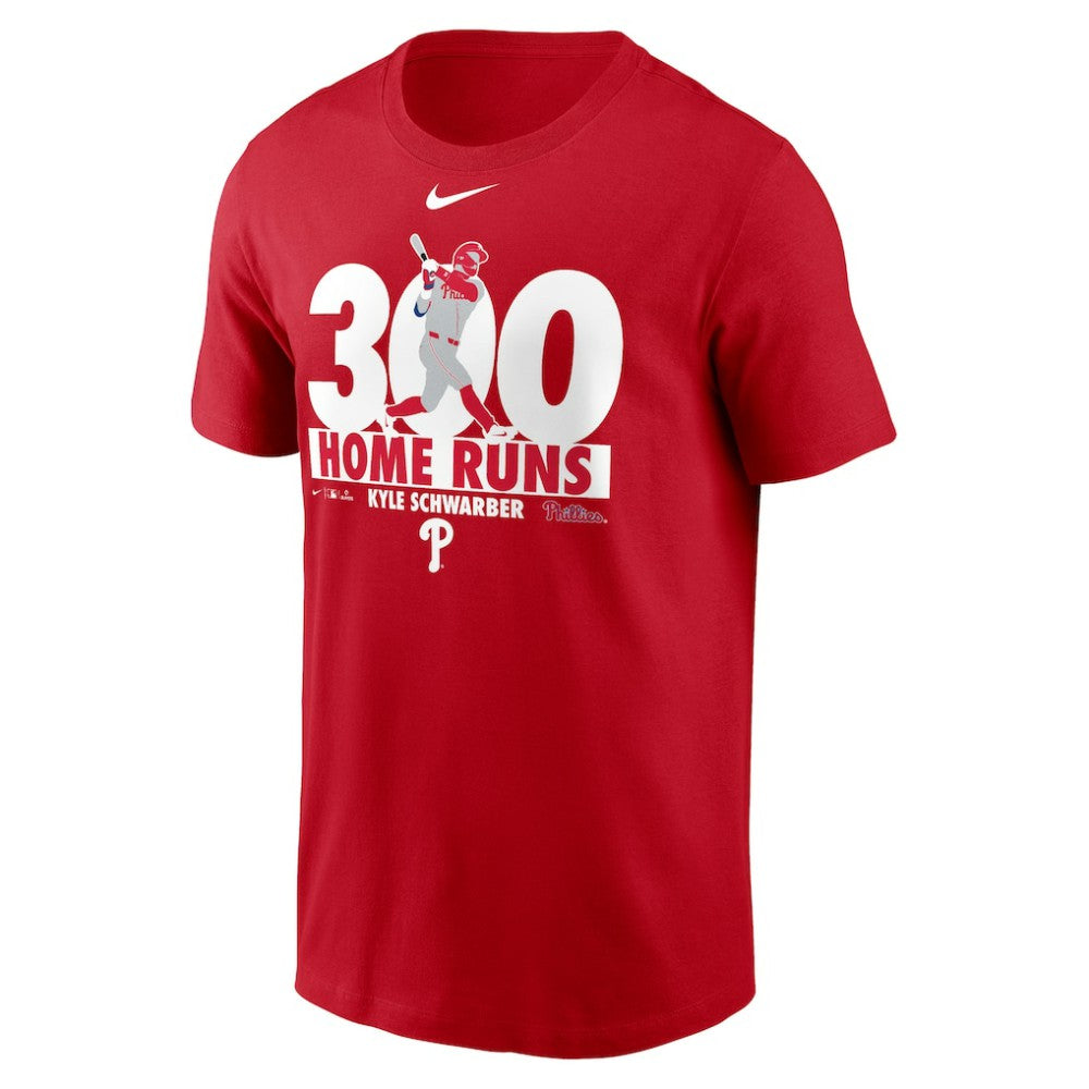 MLB Kyle Schwarber Philadelphia Phillies Nike 300 Home Runs Milestone T-Shirt