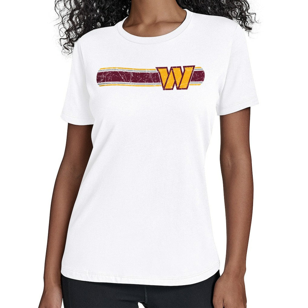 Starter Women's Team Stripe T-Shirt - Washington Commanders