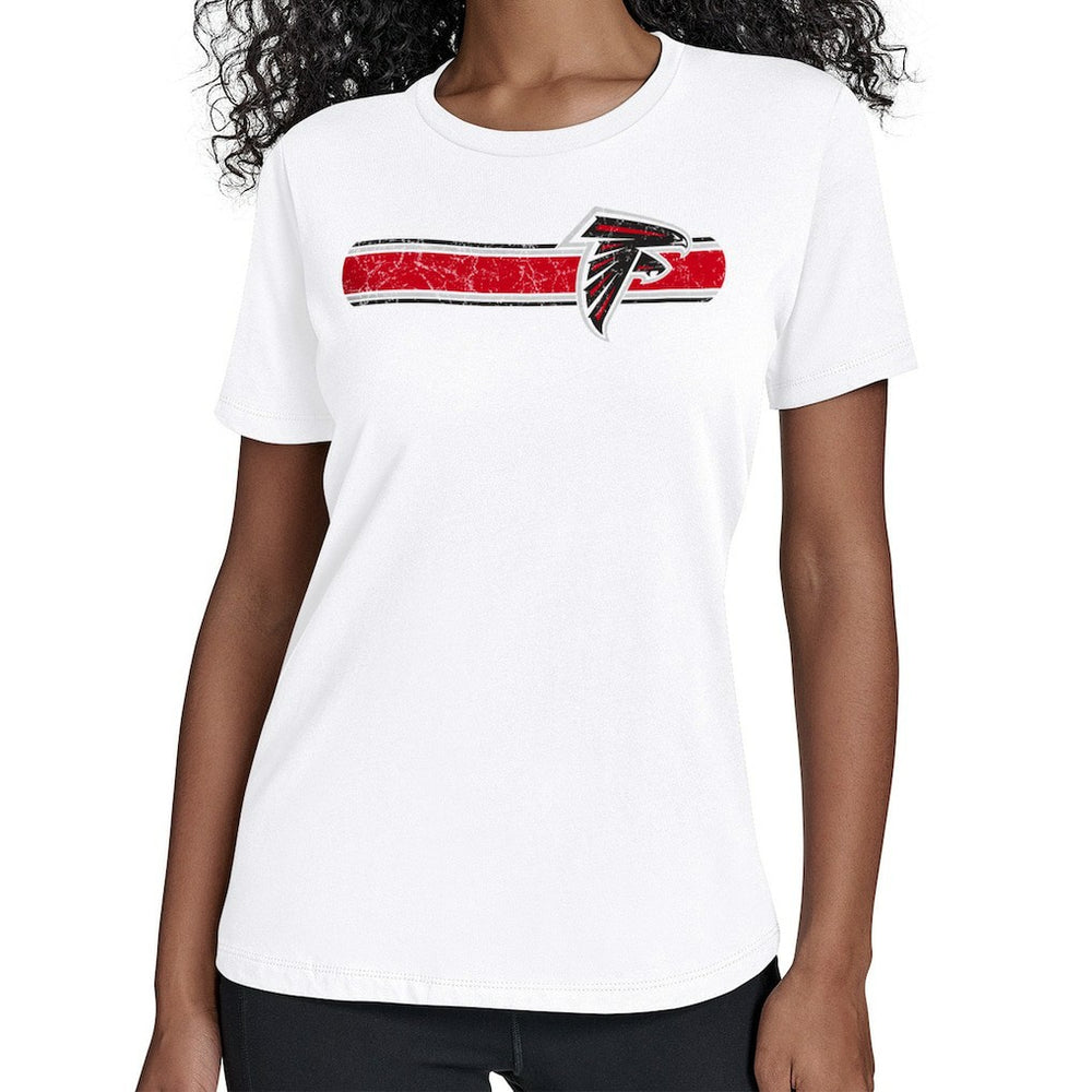 Starter Women's Team Stripe T-Shirt - Atlanta Falcons