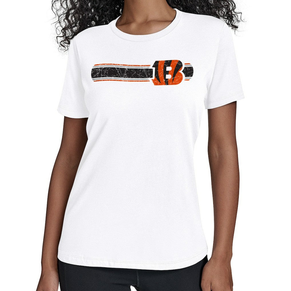 Starter Women's Team Stripe T-Shirt - Cincinnati Bengals