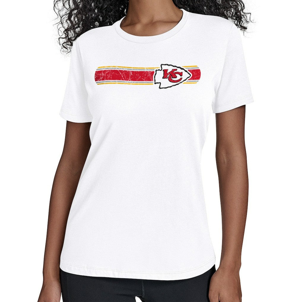 Starter Women's Team Stripe T-Shirt - Kansas City Chiefs