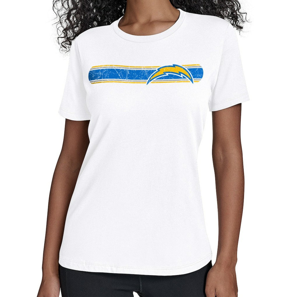 Starter Women's Team Stripe T-Shirt - Los Angeles Chargers