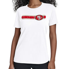 Starter Women's Team Stripe T-Shirt - San Francisco 49ers