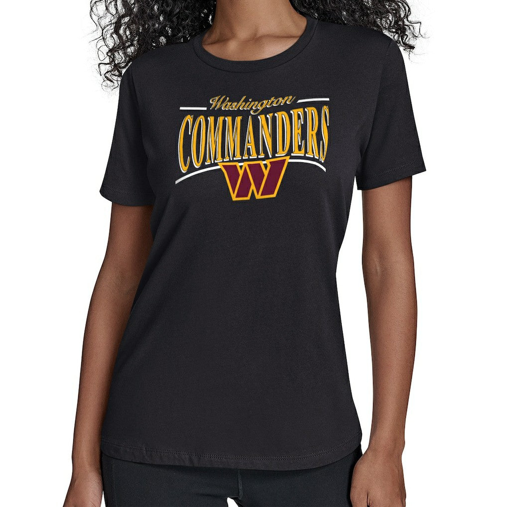 Starter Women's Arch Stripe T-Shirt - Washington Commanders