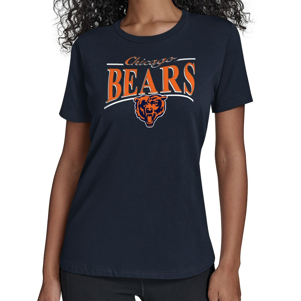 Starter Women's Arch Stripe T-Shirt - Chicago Bears