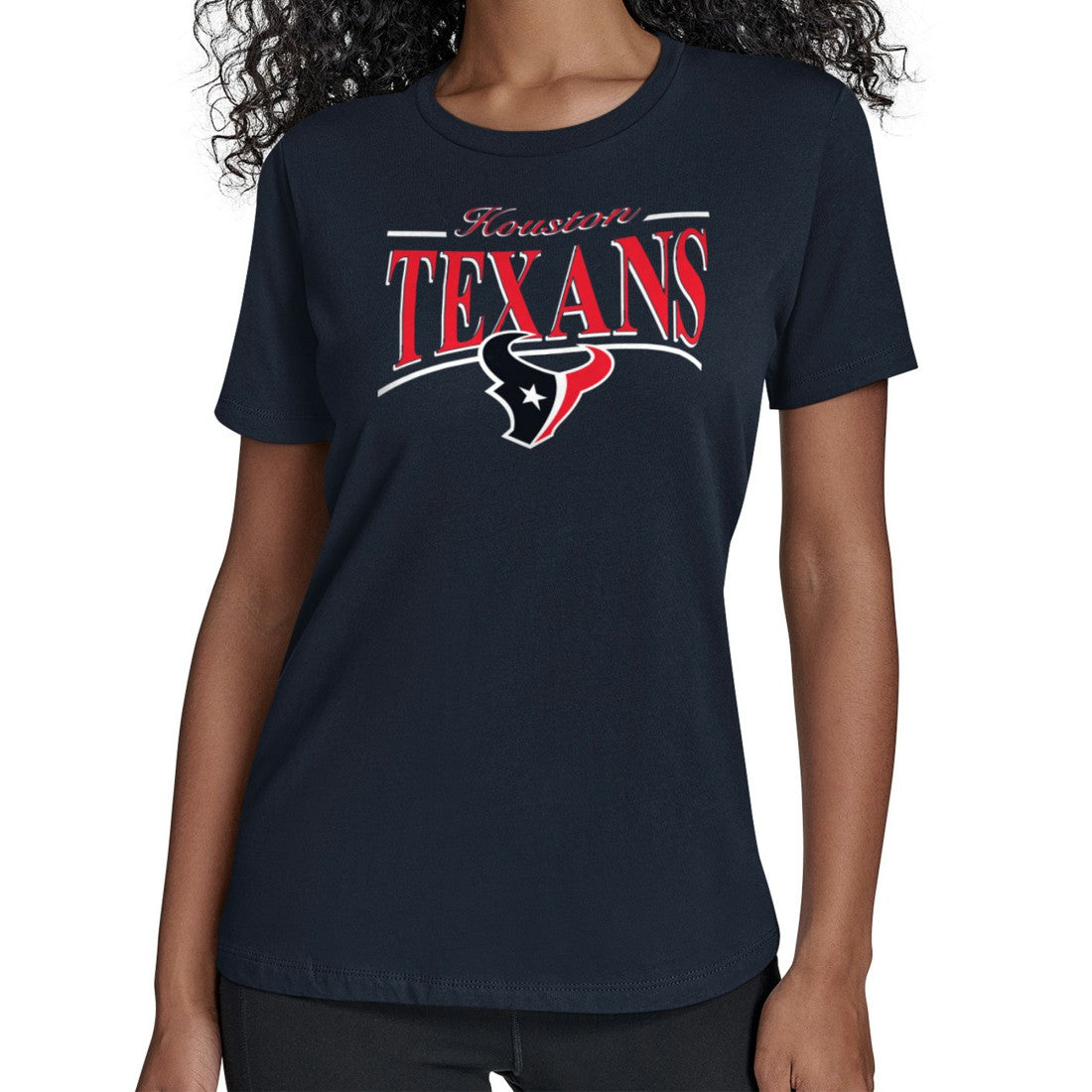 Starter Women's Arch Stripe T-Shirt - Houston Texans