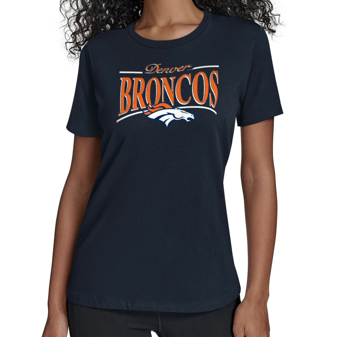 Starter Women's Arch Stripe T-Shirt - Denver Broncos