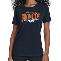 Starter Women's Arch Stripe T-Shirt - Denver Broncos