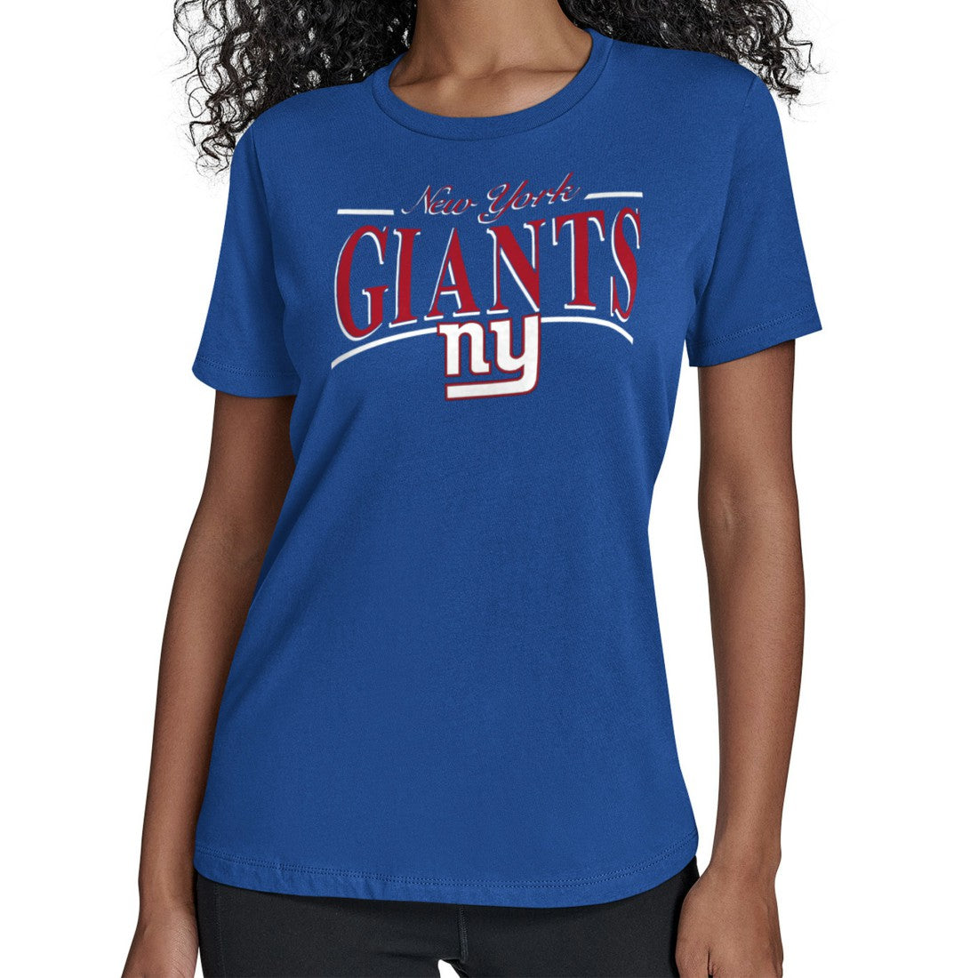 Starter Women's Arch Stripe T-Shirt - New York Giants