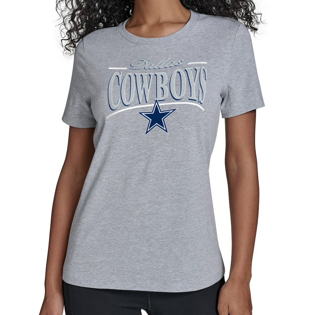 Starter Women's Arch Stripe T-Shirt - Dallas Cowboys