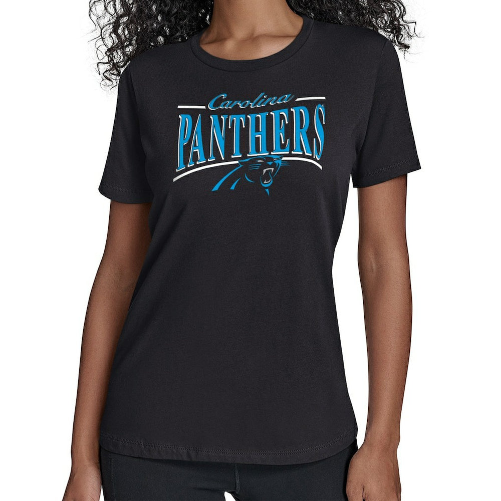Starter Women's Arch Stripe T-Shirt - Carolina Panthers