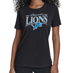 Starter Women's Arch Stripe T-Shirt - Detroit Lions