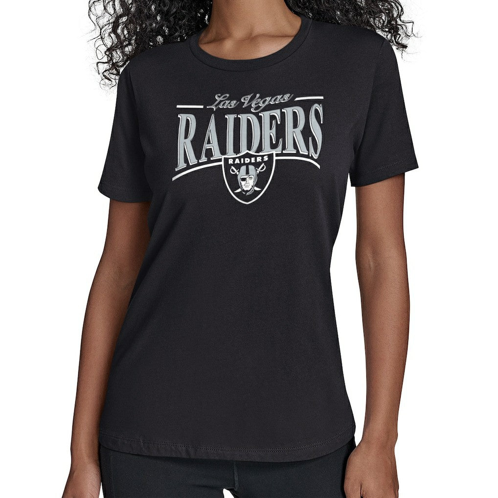 Starter Women's Arch Stripe T-Shirt - Las Vegas Raiders