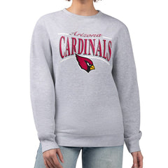 Starter Women's Arch Stripe Fleece Pullover Sweatshirt - Arizona Cardinals