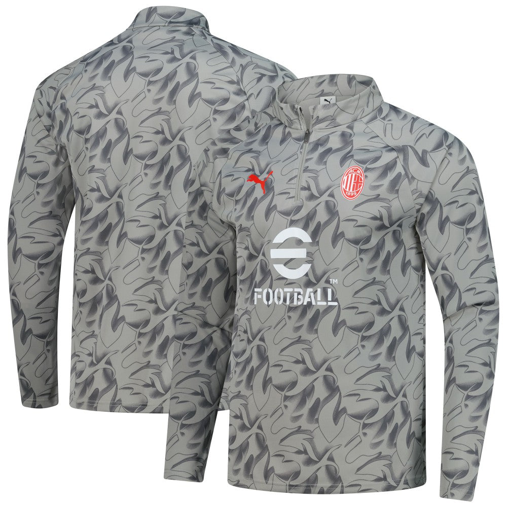 AC Milan 2025/26 Pre-Match dryCell Quarter-Zip Top - Puma Gray