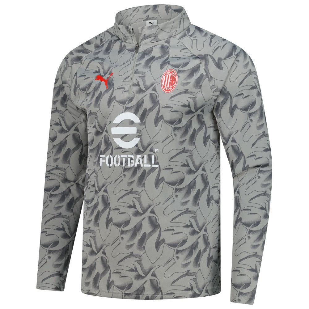 AC Milan 2025/26 Pre-Match dryCell Quarter-Zip Top - Puma Gray