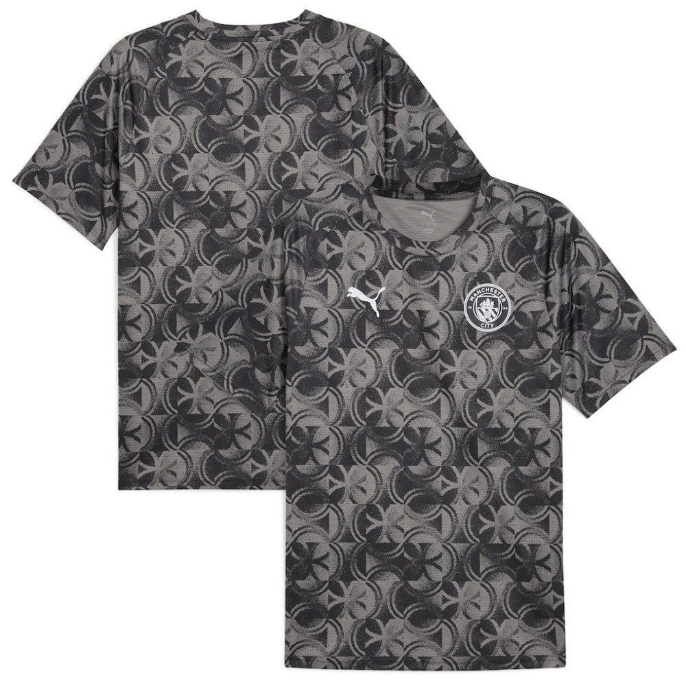 Manchester City 2025/26 Pre-Match Training Jersey - Puma Black