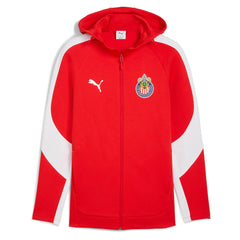 Chivas Evostripe Raglan Full-Zip Hooded Jacket - Puma Red
