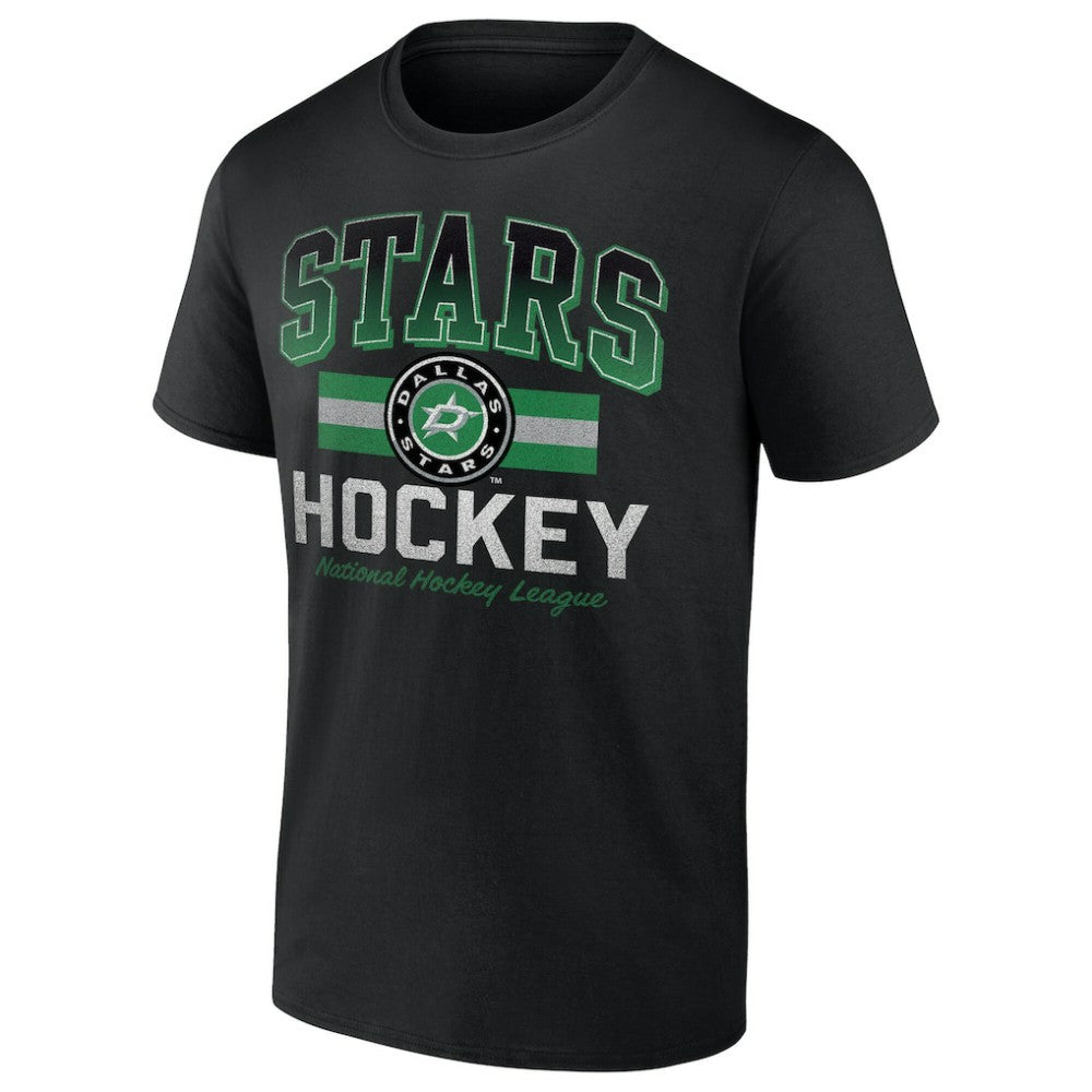 NHL Black Dallas Stars Retro Stripe T-Shirt