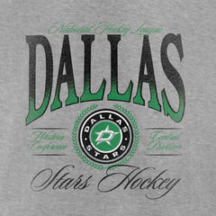 NHL Gray Dallas Stars Women's Retro Script V-Neck T-Shirt
