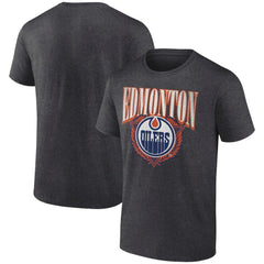NHL Charcoal Edmonton Oilers Retro Seal T-Shirt