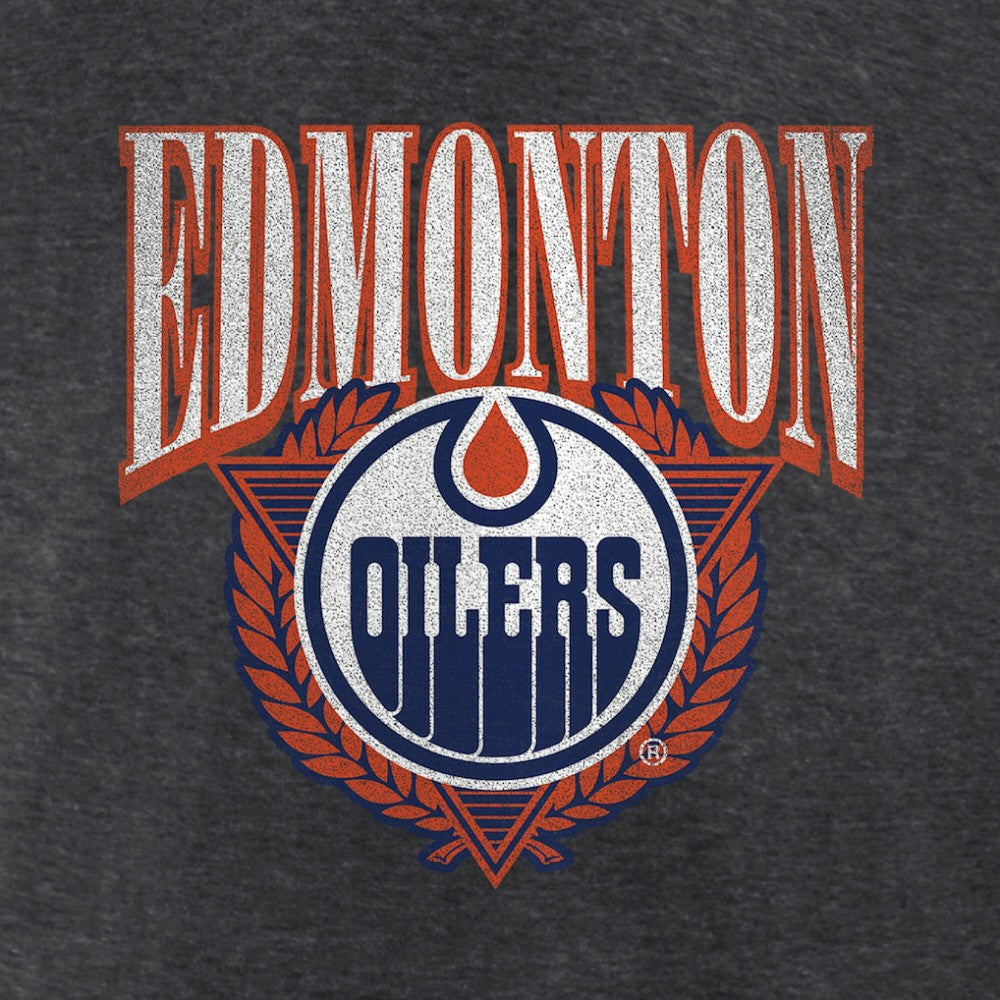 NHL Charcoal Edmonton Oilers Retro Seal T-Shirt
