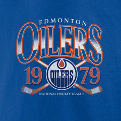 NHL Royal Edmonton Oilers Retro Cross Sticks T-Shirt