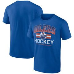NHL Royal Edmonton Oilers Retro Stripe T-Shirt