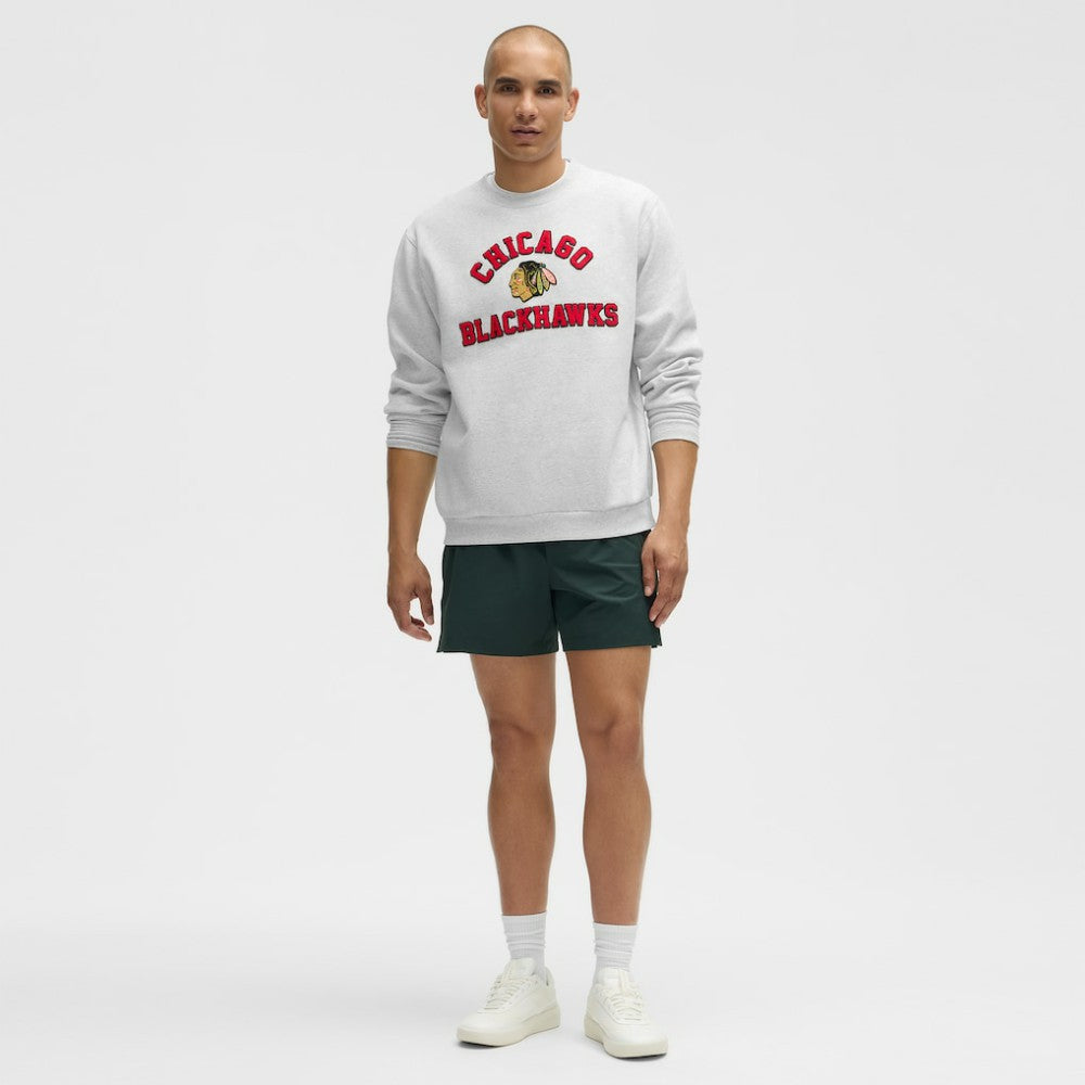 NHL Heathered Core Ultra Light Grey|Heathered Core Ultra Light Grey Chicago Blackhawks lululemon Steady State Crew