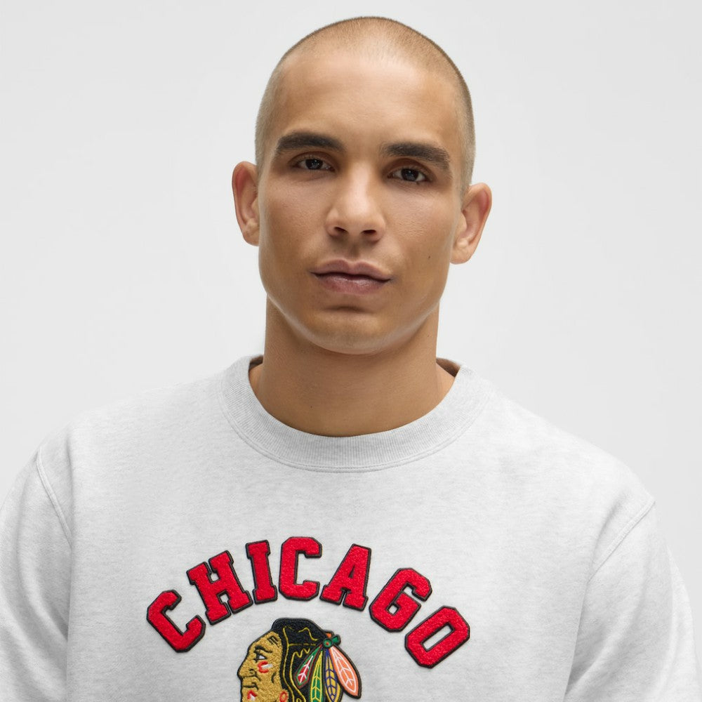 NHL Heathered Core Ultra Light Grey|Heathered Core Ultra Light Grey Chicago Blackhawks lululemon Steady State Crew