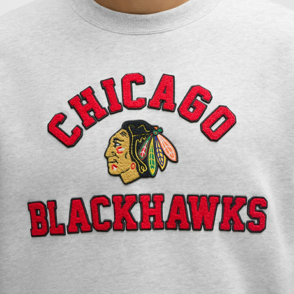 NHL Heathered Core Ultra Light Grey|Heathered Core Ultra Light Grey Chicago Blackhawks lululemon Steady State Crew