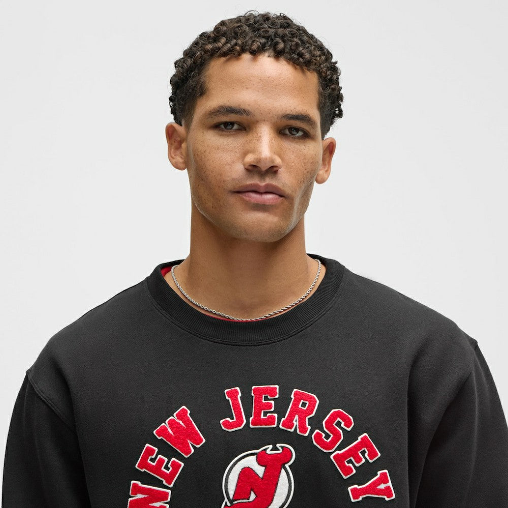 NHL Black|Black New Jersey Devils lululemon Steady State Crew
