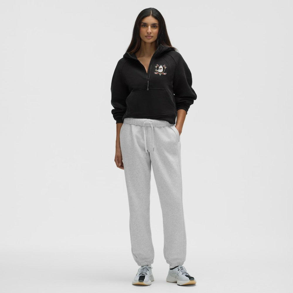 NHL Black|Black Anaheim Ducks lululemon Women's Scuba Oversized Half-Zip Hoodie