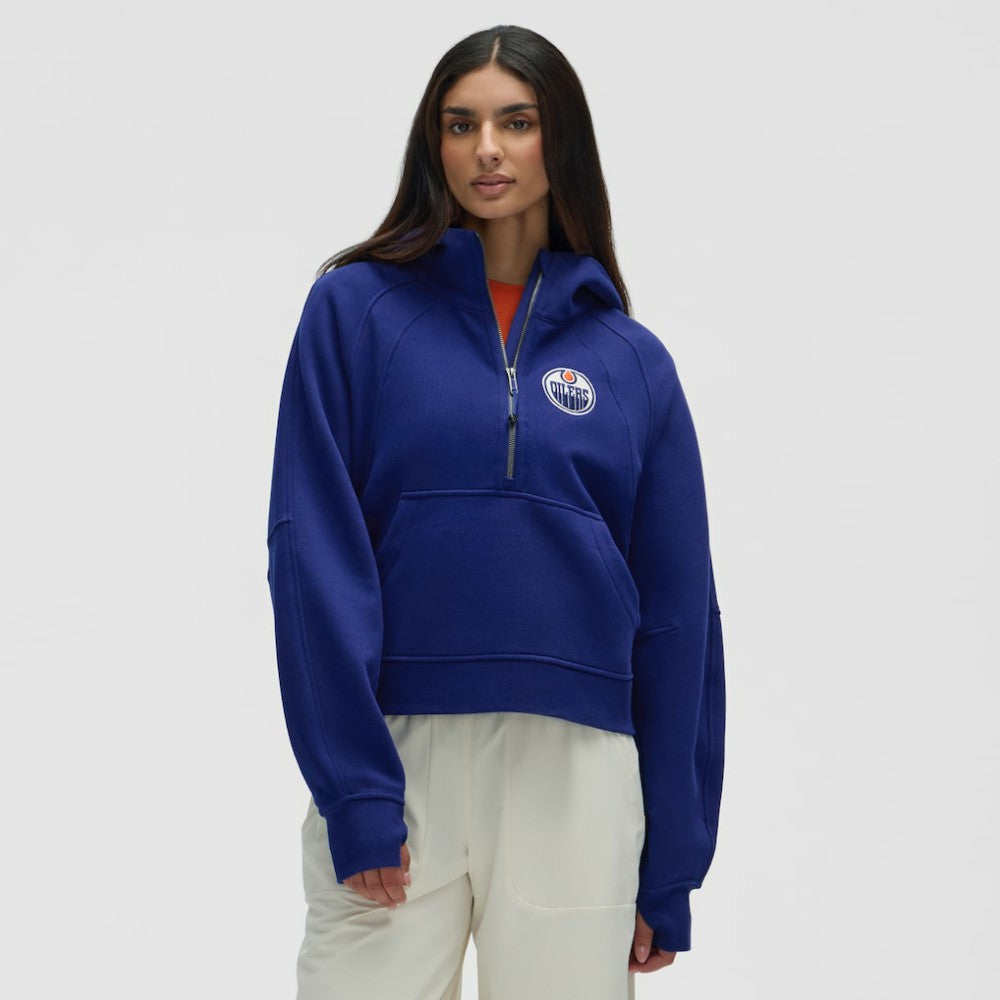 NHL Larkspur|Larkspur Edmonton Oilers lululemon Women's Scuba Oversized Half-Zip Hoodie