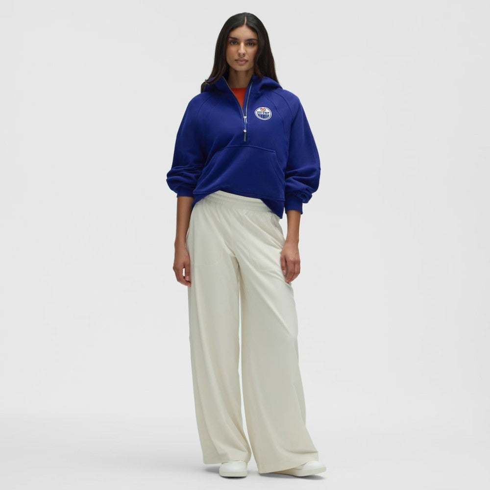 NHL Larkspur|Larkspur Edmonton Oilers lululemon Women's Scuba Oversized Half-Zip Hoodie
