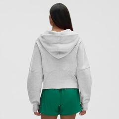 NHL Heathered Core Ultra Light Grey|Heathered Core Ultra Light Grey Montreal Canadiens lululemon Women's Scuba Oversized Half-Zip Hoodie