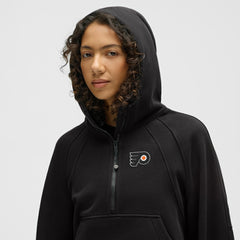 NHL Black|Black Philadelphia Flyers lululemon Women's Scuba Oversized Half-Zip Hoodie