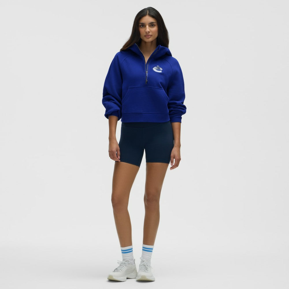 NHL Larkspur|Larkspur Vancouver Canucks lululemon Women's Scuba Oversized Half-Zip Hoodie