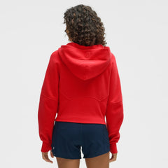 NHL True Red|True Red Washington Capitals lululemon Women's Scuba Oversized Half-Zip Hoodie