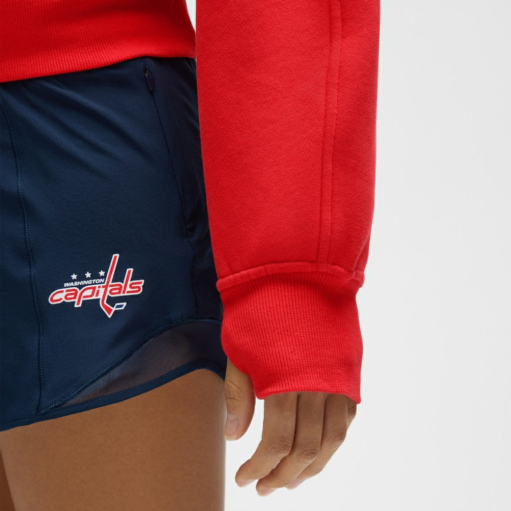 NHL True Red|True Red Washington Capitals lululemon Women's Scuba Oversized Half-Zip Hoodie