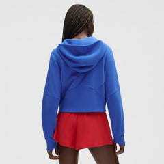 NHL Blue|Blue New York Rangers lululemon Women's Scuba Oversized Half-Zip Hoodie
